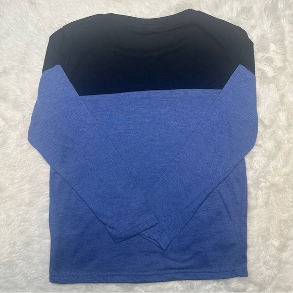 Shein Long Sleeved Shirt Two-Tone Blue & Black Size 7 - Picture 12 of 16